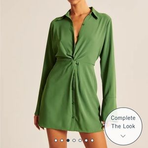 Abercrombie twist front shirt dress